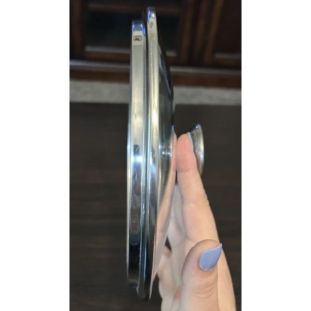 Wolfgang Puck 8” Glass Replacement Lid Only Stainless Rim Knob Tempered Cookware